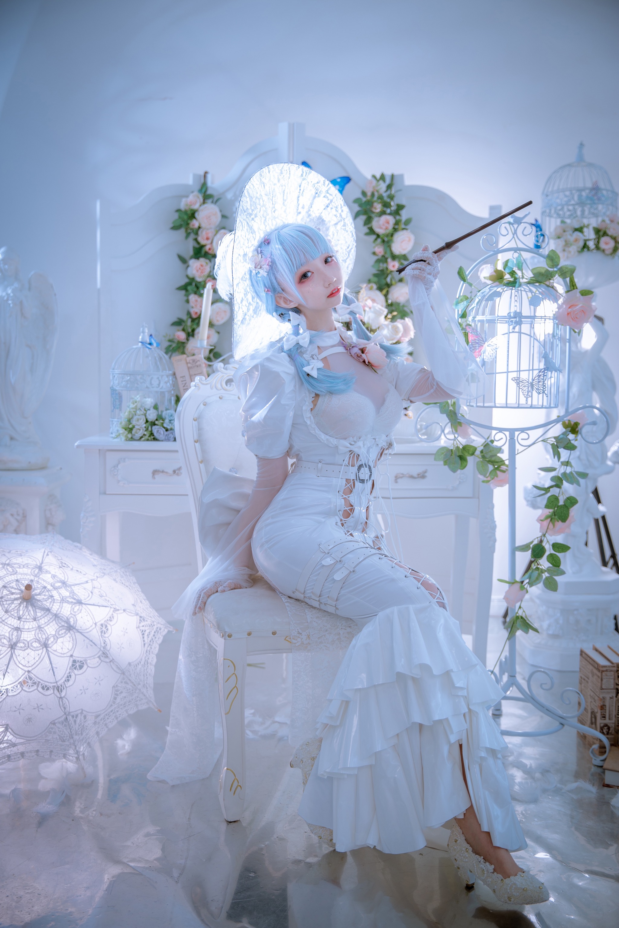 图片[1]-小野寺地瓜 – NO.010 纯白魔女[15P]-XikXak